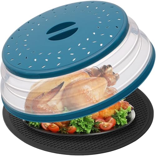 Large Microwave Splatter Cover & Silicone Mat, 12 Inches