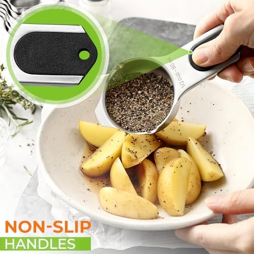 Spring Chef Magnetic Stainless Steel Measuring Cups Set of 7 Patented