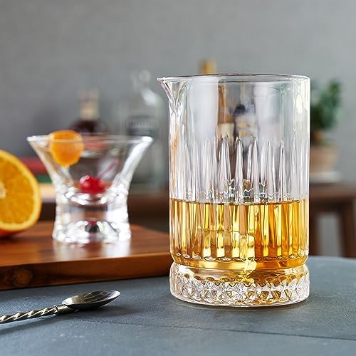 Viski Pedestal Crystal Cocktail Mixing Glass Perfect for Manhattan