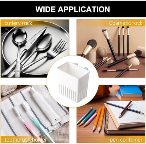 Utensil Drying Rack 3 Pcs Silverware Drying Basket White