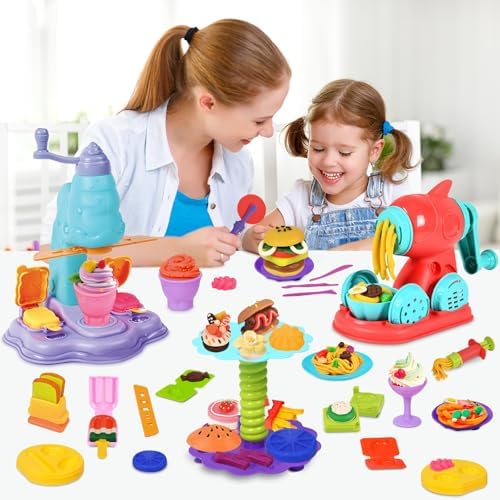 4 in 1 Color Dough Set for Kids, 59 Pieces