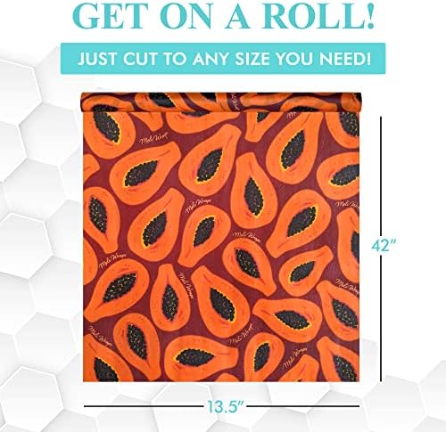 Meli Wraps Reusable Beeswax Wrap Roll, 13.5 x 42, Purple Papaya