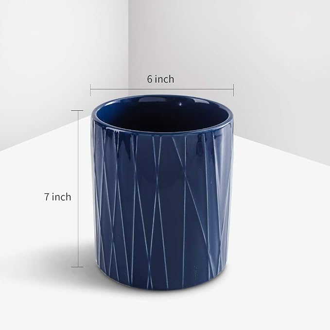 KOOV Kitchen Utensil Holder, Large Ceramic Utensil Crock, Deep and Stable - Image 3