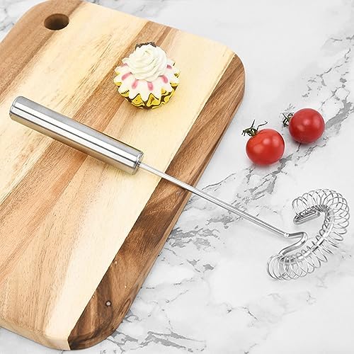 2‐Pack Spring Coil Whisk, 9.84 Inch Stainless‐Steel Spiral Egg Beater