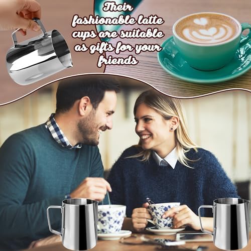 6 Pack Milk Frothing Pitcher Stainless Steel 20 oz Espresso Steaming