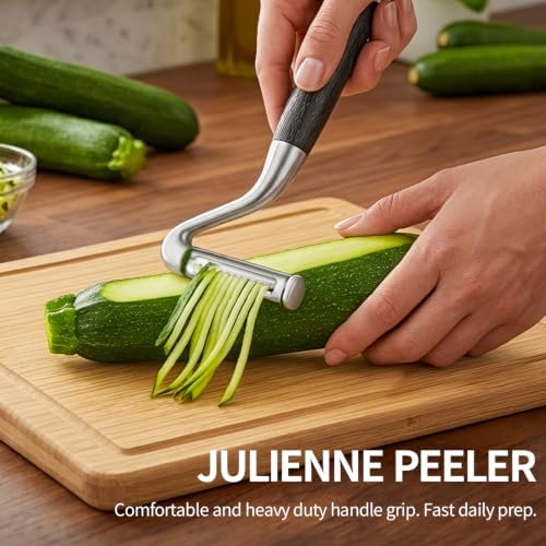 2 Piece Swivel & Julienne Peeler - Fruit, Vegetable Peelers for