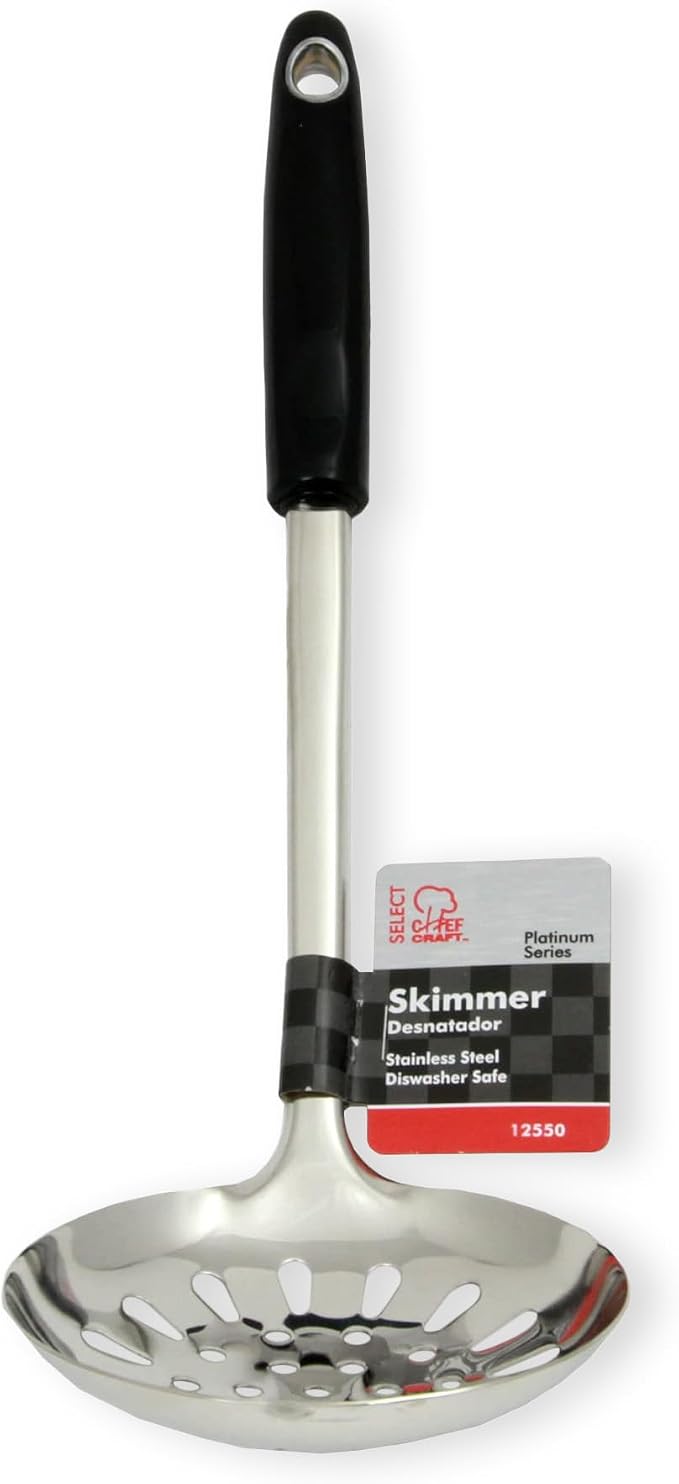 Chef Craft Select Slotted Skimmer, 13.75 inch, Stainless Steel - Image 7