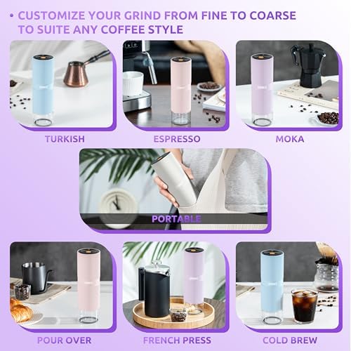 Portable Rechargeable Electric Coffee Grinder