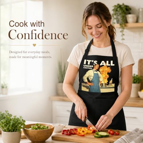 Sarcastic Funny Man Cooking Apron with Pockets