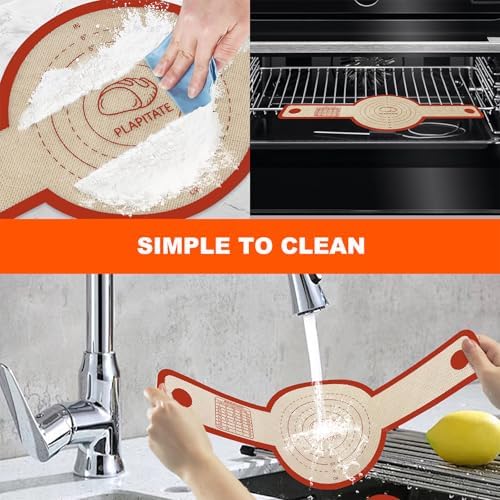 PLAPITATE Silicone Bread Sling for Dutch Oven, 2 Red Set