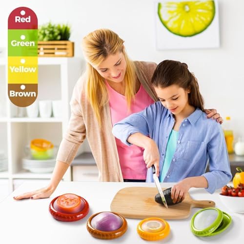 Silicone Fruit and Vegetable Storage Box, Set of 4