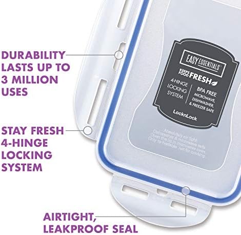 LocknLock Easy Essentials Food Storage lids/Airtight