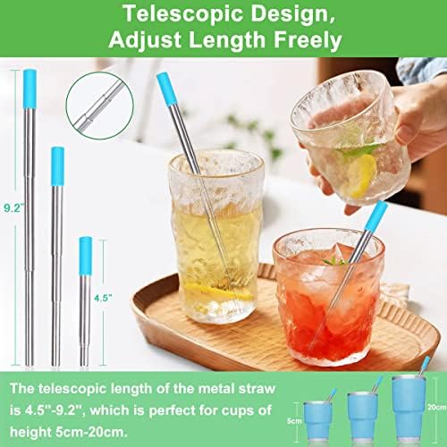 Kynup Reusable Collapsible Metal Straws, Cruise Ship Essentials