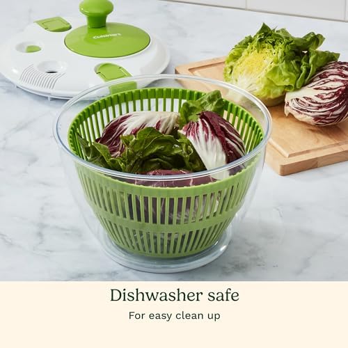 Cuisinart Salad Spinner- Wash, Spin & Dry Salad Greens, Fruits & Vegetables, 3qt, CTG-00-SSAS