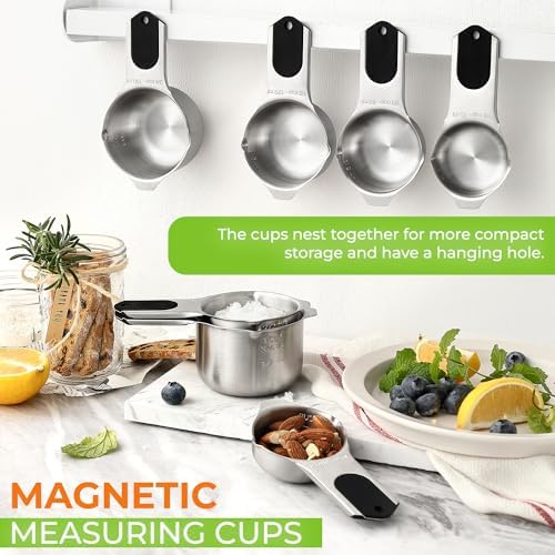 Spring Chef Dual Sided Magnetic Measuring Spoons Set, Mountain