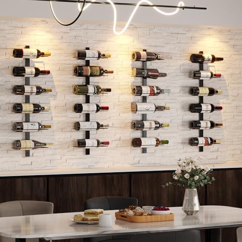 X-cosrack 36 Bottle Wall Mounted Wine Rack, Modular Hanging Wine Rack