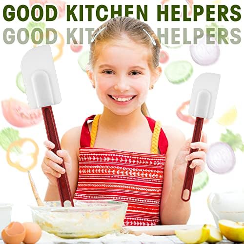 Lounsweer 2 Pcs Silicone Spatula Scraper Heat Resistant, 10 Inch