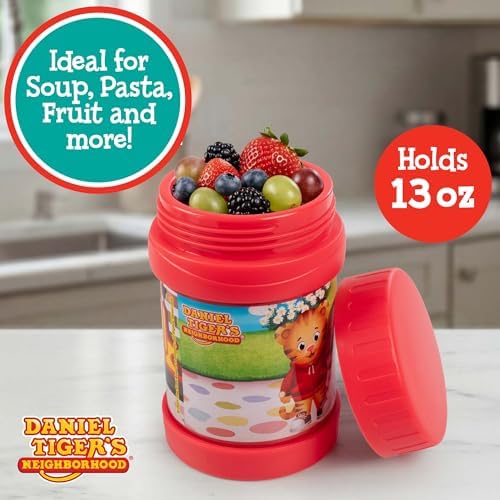 Daniel Tiger's Neighborhood Stainless Steel 13 oz Food Jar for Kids
