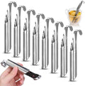 8 Pcs Silver Stainless Steel Mesh Tea Infusers with Brushes for Tea