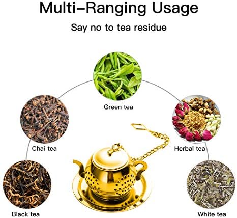 Stainless Steel Tea Filter, Tea Infuser Ball for Loose Leaf Set of 4