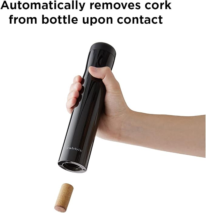 Rabbit Automatic Electric Corkscrew Wine Opener, Cordless Rechargeable - Image 3
