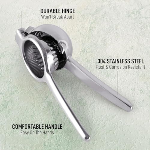 Lemon Squeezer, Large Stainless Steel Citrus Press, Zulay Kitchen
