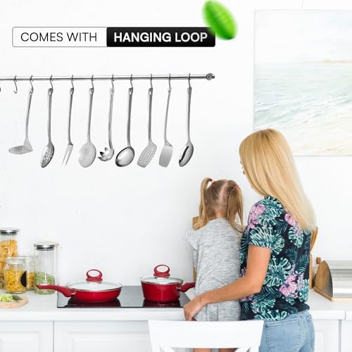 Stainless Steel Cooking Utensils Set, 9-Piece
