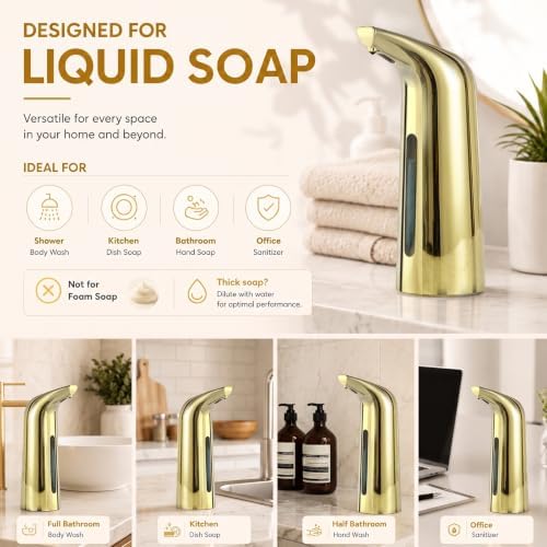 Automatic Liquid Soap Dispenser, 4-Level,13.5oz Touchless