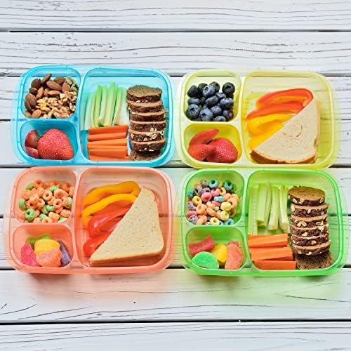 Youngever 8 Pack Bento Lunch Box, Meal Prep Containers, Reusable