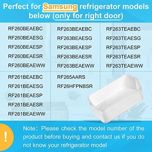 DA97-12650A Refrigerator Door Shelf Bin Basket Right Side Compatible