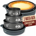 Cheese Cake Pans for Baking, NON-STICK Springform Pan Set & SILICONE