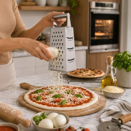 Restaurantware Met Lux Cheese Grater 1 Heavy-Duty Box Grater - With 4
