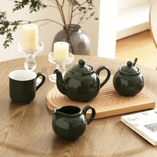 Ceramics Milk Jug,Porcelain Coffee Milk Jug with Handle for Home and