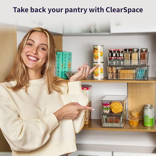 ClearSpace Pantry Organization and Storage Bins with Removable