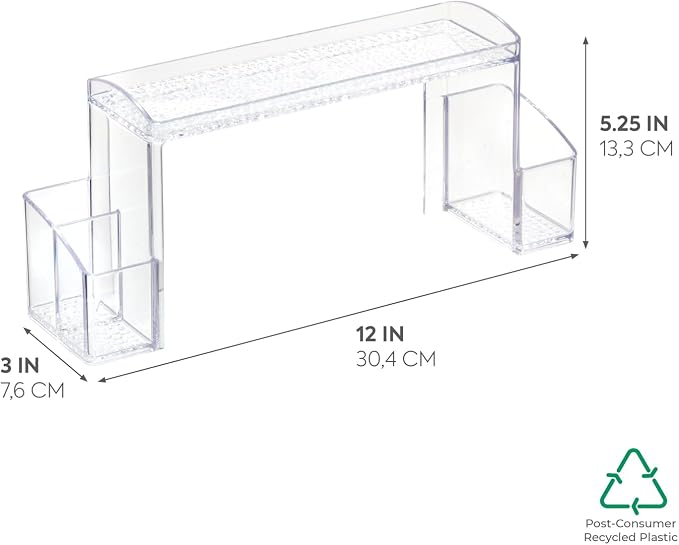 iDesign - 43130 Med+ Plastic High Rise Bathroom Medicine Cabinet Organizer - Image 2