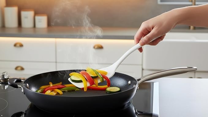 Spatula, Turner for Non-stick pans, Heat Resistant, BPA Free Melamine Utensil - Image 9