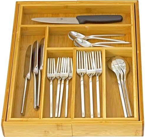 Home-it Expandable Cutlery Drawer - made for Utensil Organizer