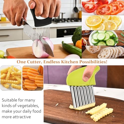 Potato and Onion Storage Bin, Onion Holder with Onion Slicer, Potato
