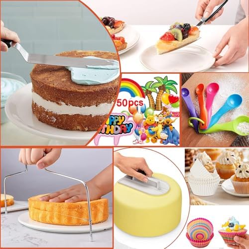 540PCS Cake Decorating Kit with 4 Springform Pans