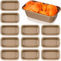 12 Pcs Mini Loaf Pan for Baking Nonstick Carbon Steel Banana Bread