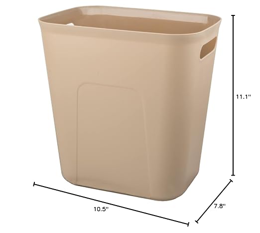UUJOLY Plastic Small Trash Can Wastebasket, Garbage Container Basket - Image 7