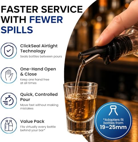 3-in-1 Liquor Pour spout with Built-in Fruit Fly Protection