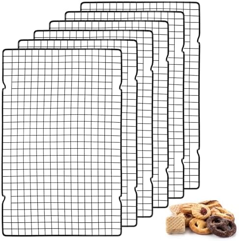 6Pcs 16x10 Inch Cooling Racks, Stainless Steel Baking Rack with