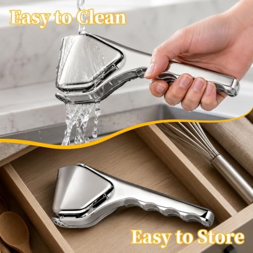 Arel Stainless Steel Lemon Squeezer, Manual Citrus Juicer