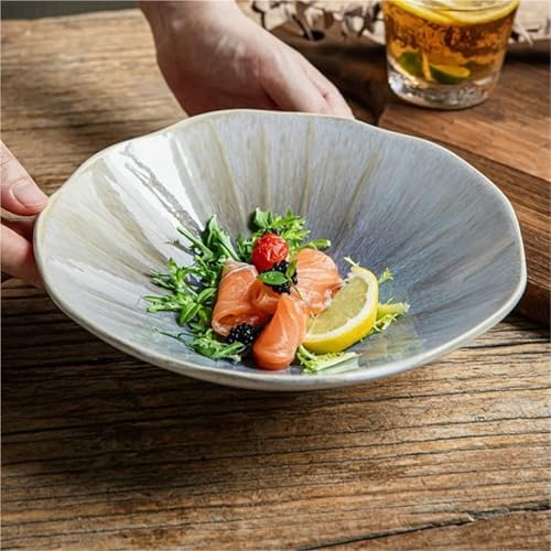 Glass Salad Bowls, Mixing,High Color Kiln Change 7.5 Inch Ceramic Bowl