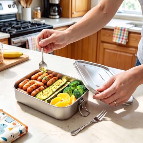 G.a HOMEFAVOR Stainless Steel Bento Lunch Box, 1200 ml/40 oz