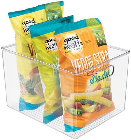 iDesign Clear Storage Bin, 12" x 10" x 8"
