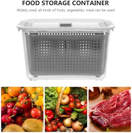 Sealed Food Storage Container, 2 Compartment PP PET Crisper