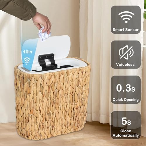 Trongee Kitchen Trash Can with Lid, 3.5 Gallon