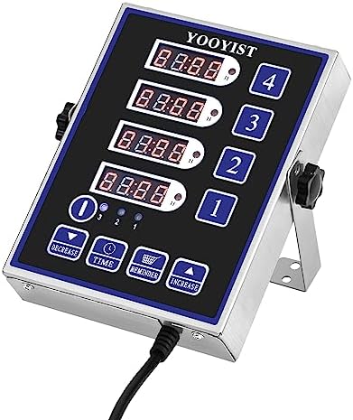 Commercial 4 Channel Digital Kitchen Timer